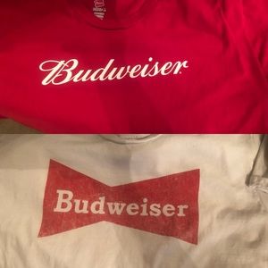 ‼️3/$20‼️ 2 Budweiser T shirts